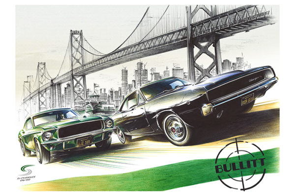 Ford Mustang Fastback vs Dodge Charger RT- Bullitt – 1968 – Wheels Art ...